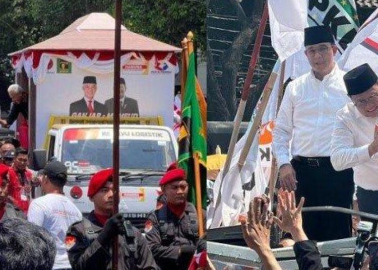 Pasangan Anies-Cak Imin dan Ganjar-Mahfud MD 2024 Mendaftar ke KPU