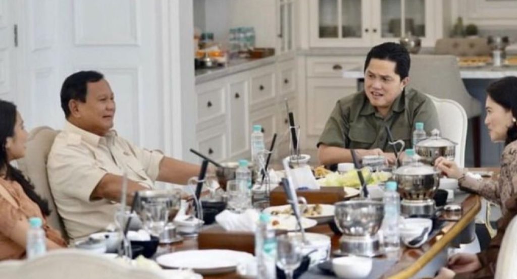 Erick Thohir dukung Prabowo Subianto di Pilpres 2024