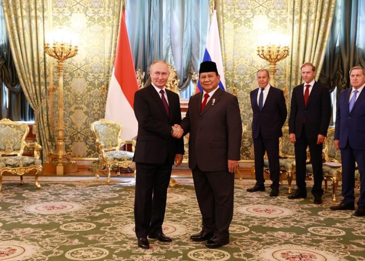 pertemuan Prabowo dengan Vladimir Putin