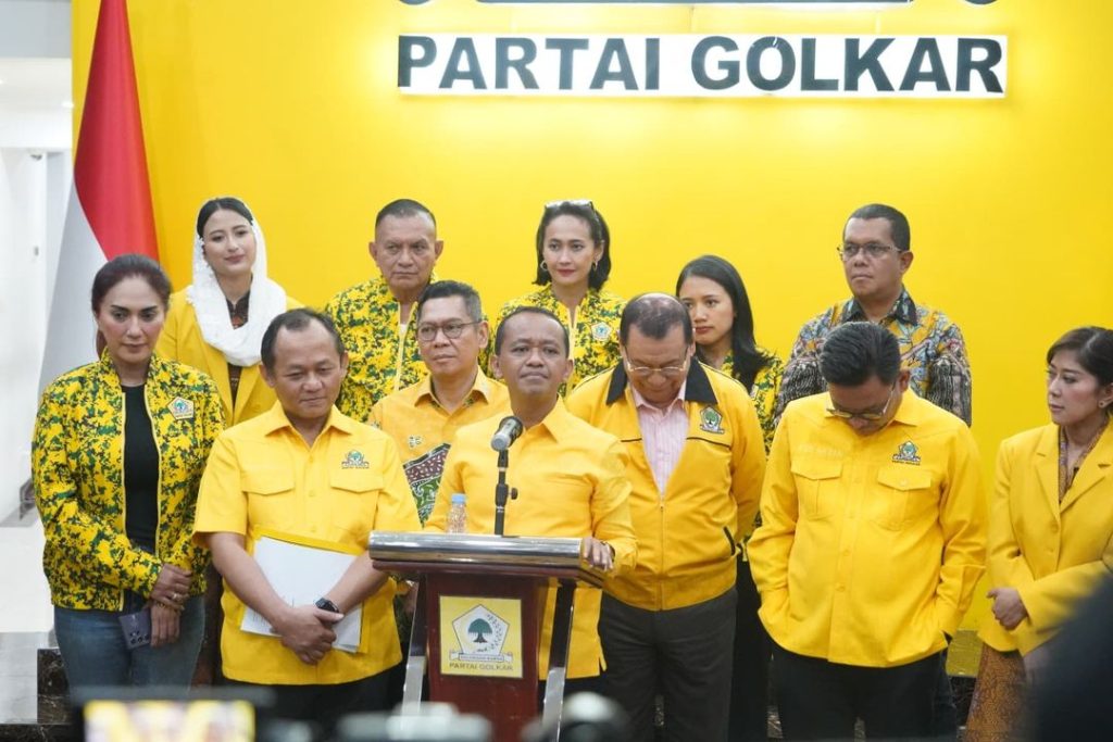 Bahlil Lahadalia umumkann susunan pengurus Partai Golkar 2024-209