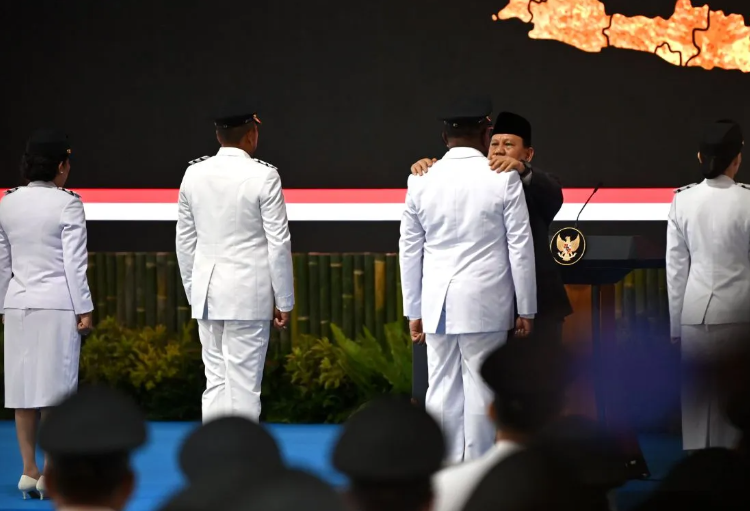 Prabowo resmi lantik 961 kepala daerah