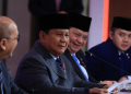 Prabowo di acara Business Summit, AS