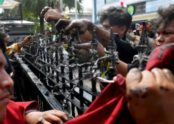 aksi demosntrasi di Kaltim